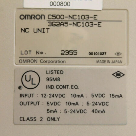 FOR OMRON C500-NC103-E NC Unit
