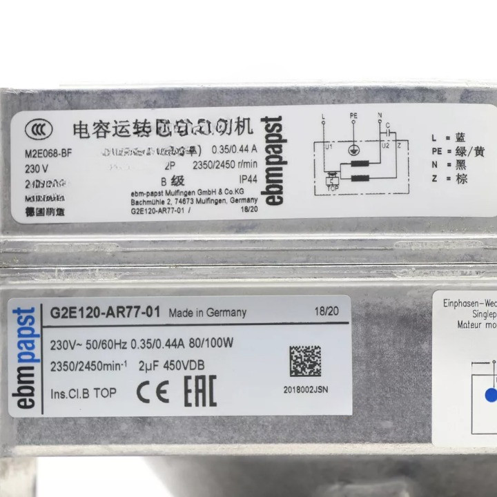 Fan G2E120-AR77-01 Blower Fan AC 230V 0.35A 100W 120MM Centrifugal Fan - Image 7