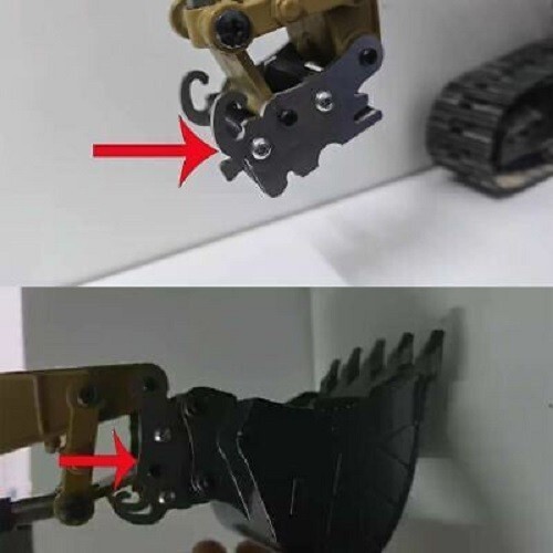 Manual Bucket Changer For Huina 350/550/560/580/592/593/594/1580 RC Excavator - Image 6