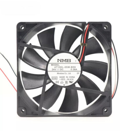 NMB-MAT 4710KL-05W-B59 DC 24V 0.38A 120*120*25mm 3-Wires Inverter Cooling Fan