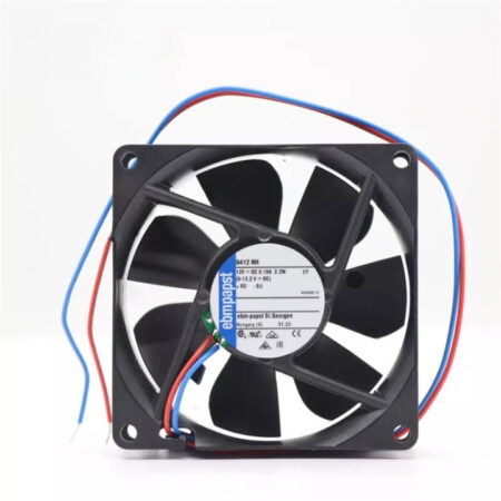 New Ebmpapst 8412NH DC 12V 2.2W 80*80*25mm 0.18A 78m3/h Tube Axial Cooling Fan