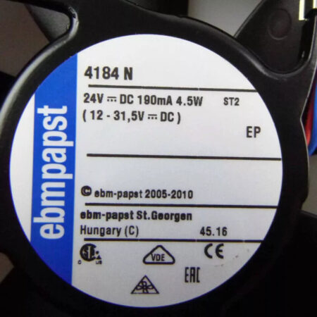 New For Ebmpapst Axial Fan 4184N 24VDC NOV