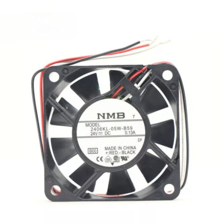 New NMB 2406KL-05W-B59 Axial Fan DC 24V 0.13A 60*60*15mm 3-wires CNC/ Fanuc Fan