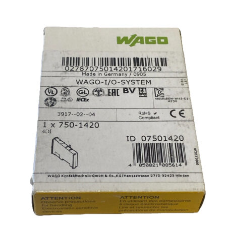New WAGO 750-1420 Digital Input Module