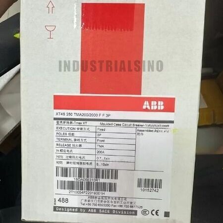 ONE NEW MCCB XT4S250 TMA200/2000 FF 3P 200A 1SDA068310R1