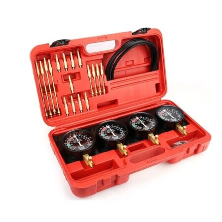 Portable Fuel Vacuum Carburetor Synchronizer Set Kit For Motorcycle Gauges Tool