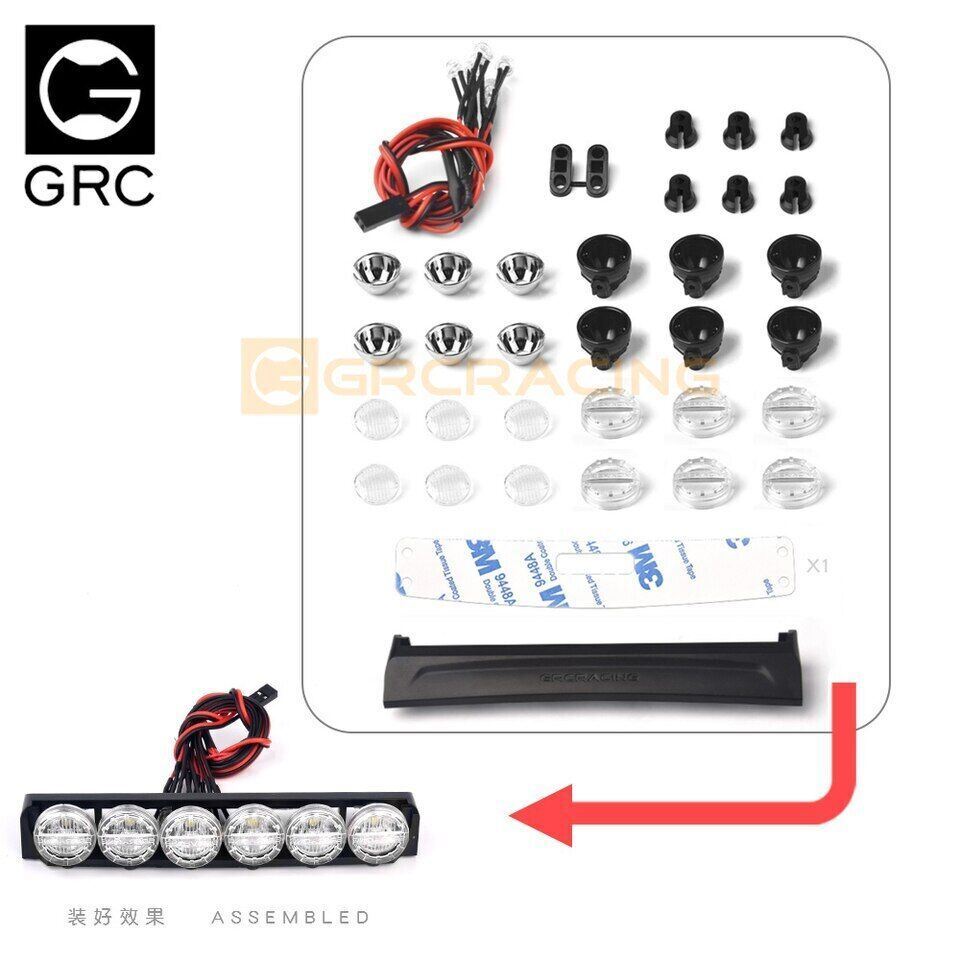 Roof spotlights for 1/10 RC track TRX-4 Tank 300 Wrangler Cherokee - Image 5