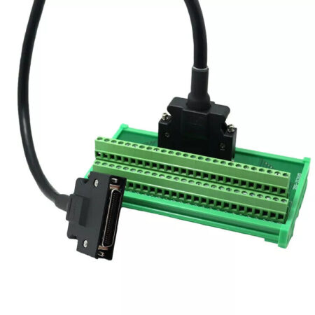 SCSI 50 Pin Terminal Blocks Breakout Board Adapter One Meter Male Drive Cable