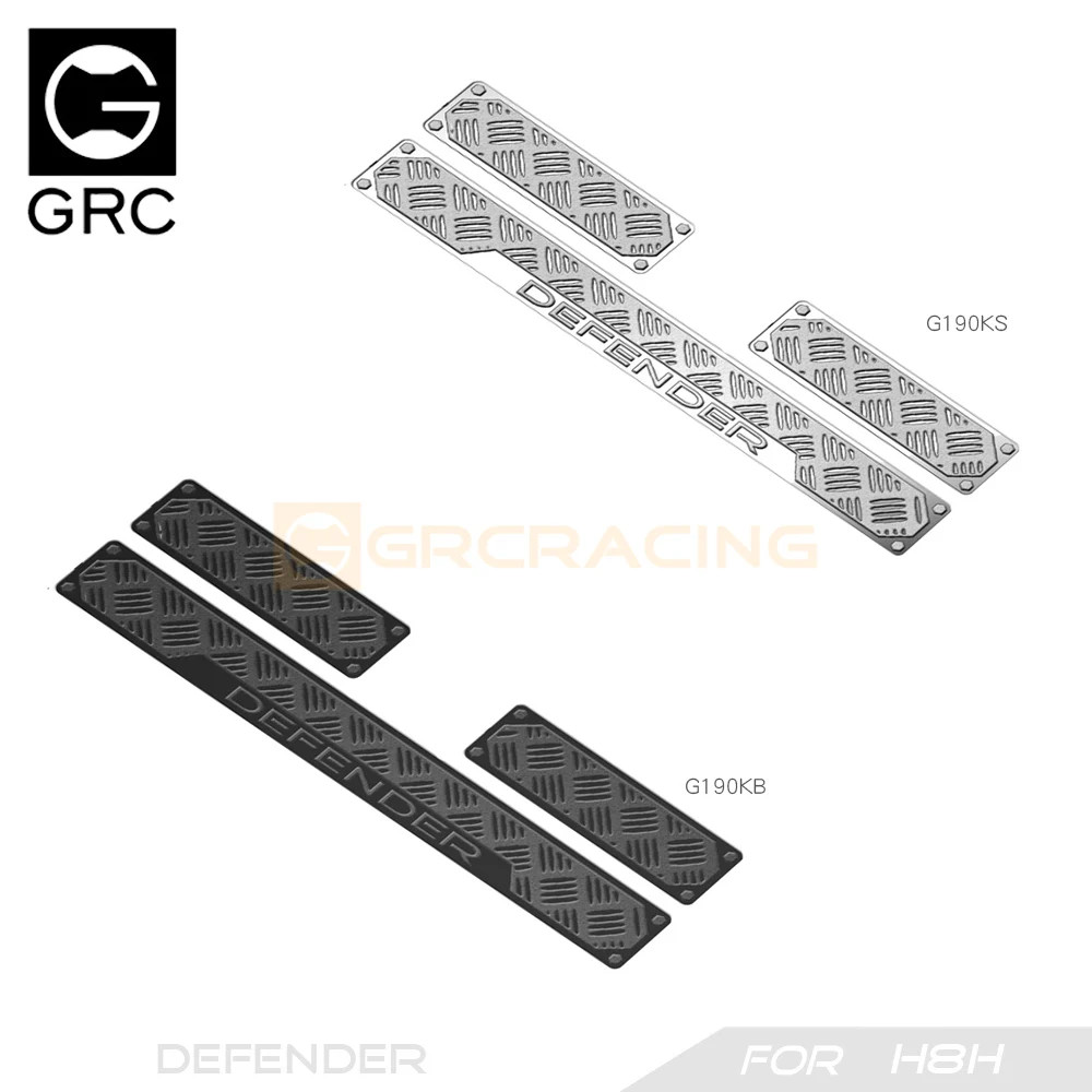 Stainless Steel Chequered Plates for H8H Defender Front Bumper Upgrade