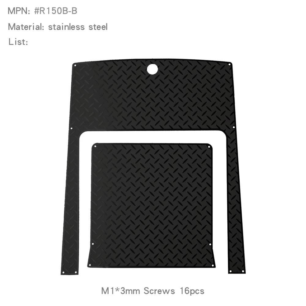 Stainless Steel Chequered Plate Skid Protective Sheet for RGT EX86190 LC76 - Image 3