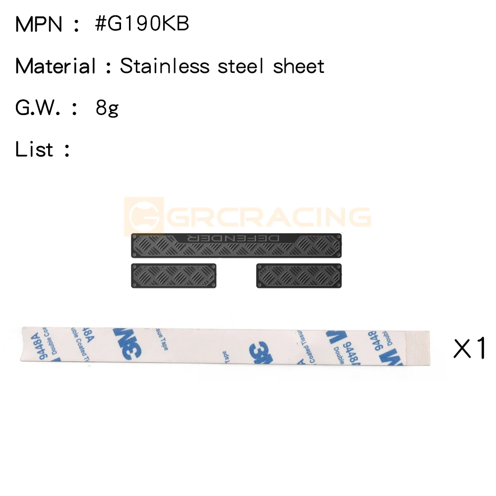 Stainless Steel Chequered Plates for H8H Defender Front Bumper Upgrade - Image 4