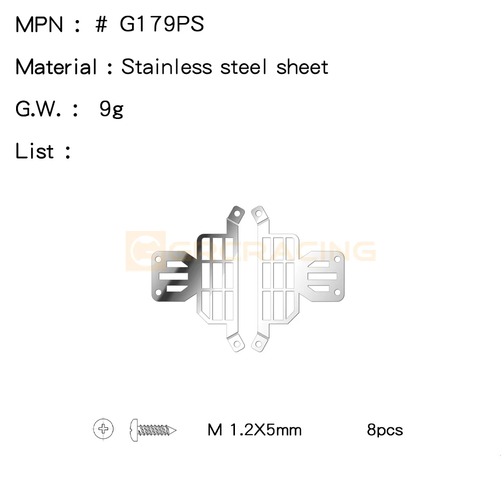 Stainless Steel Taillight Cover Mesh Grille Protection for TRX4M Bronco - Image 4