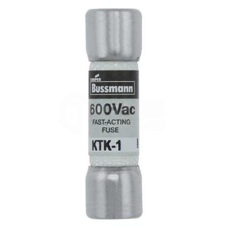 10PCS BUSSMANN KTK-1 (1 AMP) 600Vac Fast-Acting Fuse