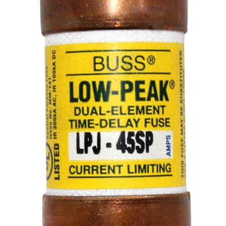 10PCS BUSSMANN LPJ-45SP (45 AMP) 600Vac Dual Element Time Delay Fuse
