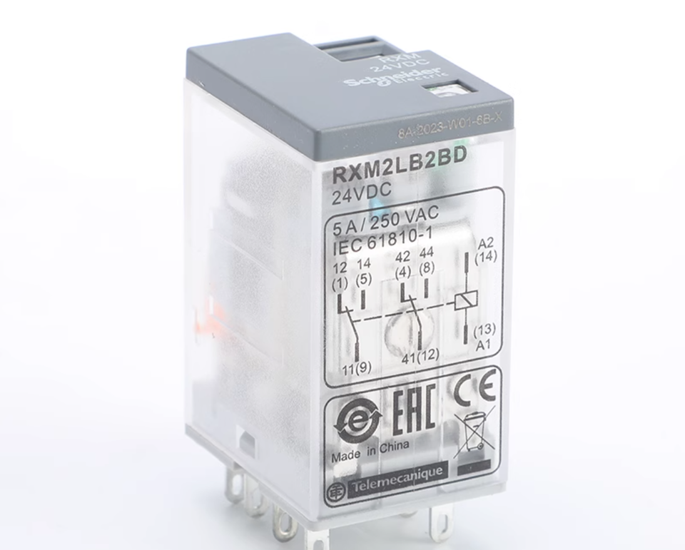 10pc-Box-New-RXM2LB2JD-SCHNEIDER-Small-Relay-Without-Base-8-Pin-5A-DC-12V-376151857504-3