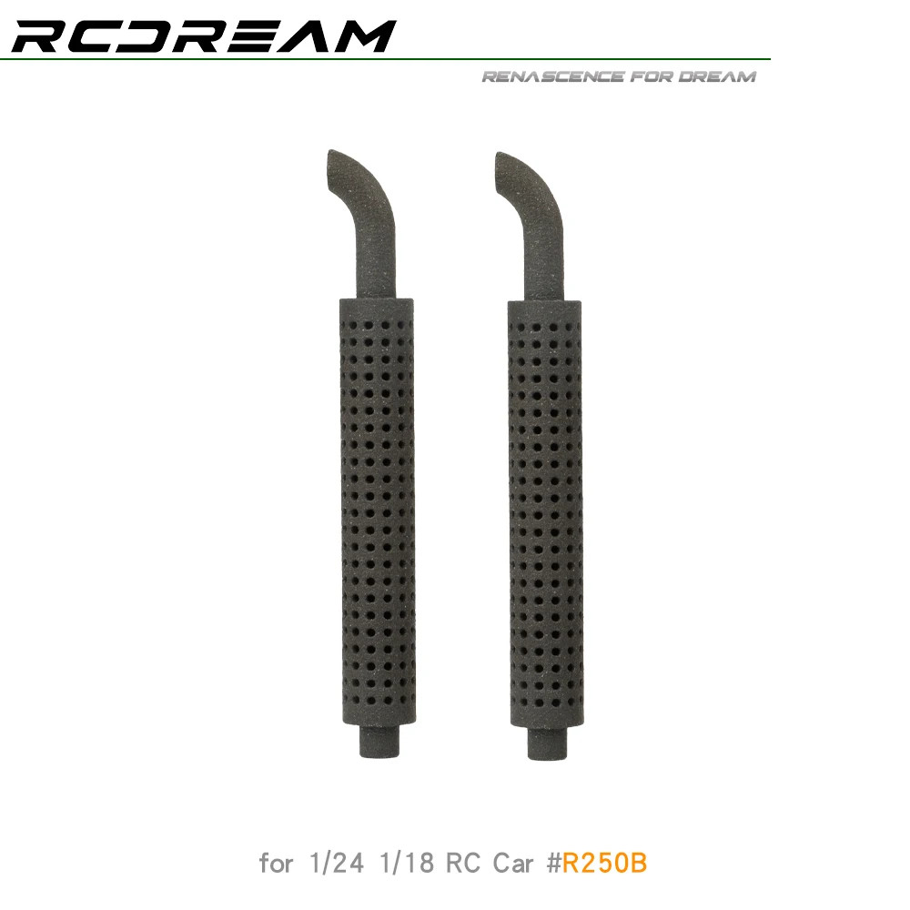 1/24 1/18 Stack Exhaust Pipes for FMS FCX24 SCX24 Truck RC Pickup Crawler