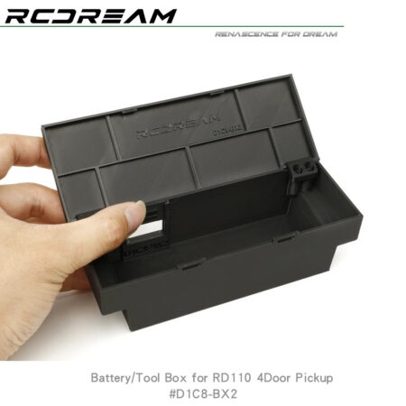 3D Printed Battery Tool Box for Wild-Defender RD110 4Door Pickup Upgrade