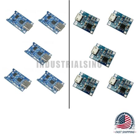 5pc TP4056 5V 1A Type-C Micro USB 18650 Lithium Battery Charging Protect Board