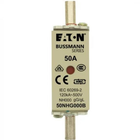 FOR BUSSMANN 50NHG000B NH Fuse 50A Low Voltage 000 GG MGLgL/gG 500V
