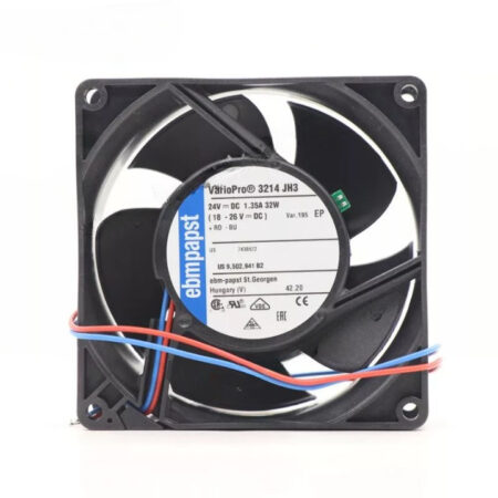 New Ebmpapst 3214JH3 24VDC 1.35A 32W 92*92*38MM 2wire Inverter Axial Cooling Fan