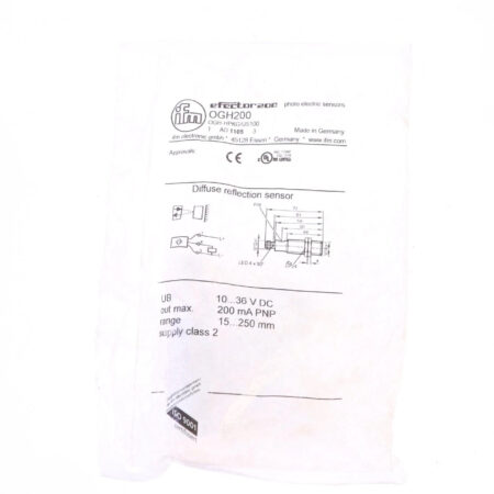 New IFM OGH200 Photoelectric Sensors