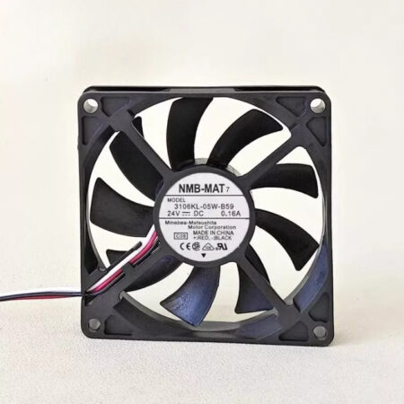 New NMB 3106KL-05W-B59 DC 24V 0.16A 80*80*15mm 3wire Cooling Fan Ball Bearing