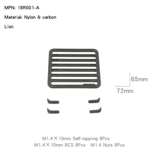 Roof Rack Platform Luggage Rack for TRX4M AXIAL SCX24 RC Crawler - Image 4