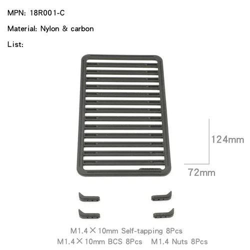 Roof Rack Platform Luggage Rack for TRX4M AXIAL SCX24 RC Crawler - Image 6