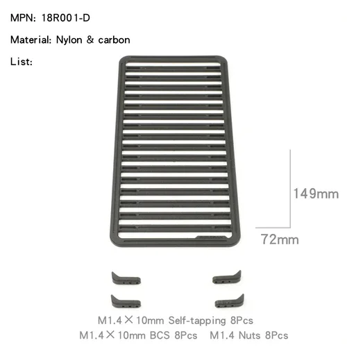 Roof Rack Platform Luggage Rack for TRX4M AXIAL SCX24 RC Crawler - Image 3