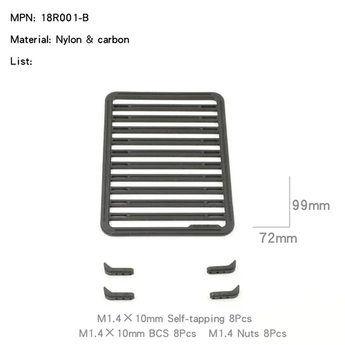 Roof Rack Platform Luggage Rack for TRX4M AXIAL SCX24 RC Crawler - Image 5