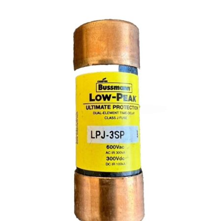 10PCS BUSSMANN LPJ-3SP (3 AMP) 600Vac Dual Element Time Delay Fuse