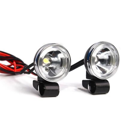 1/10 T4 SCX10 Model Car for Simulation 18mm Retro Round Spotlight Headlight