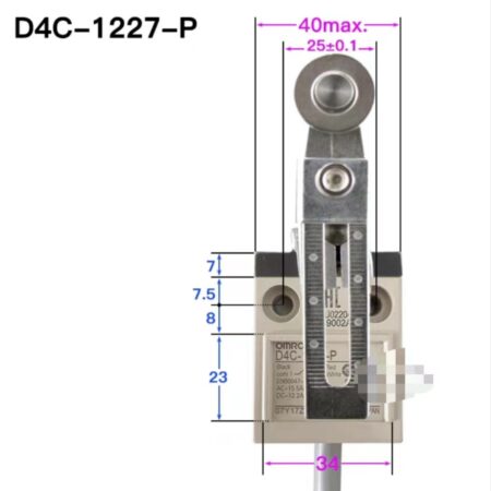 1PC NEW FOR Omron D4C-1227-P Limit Switch 3m Cable