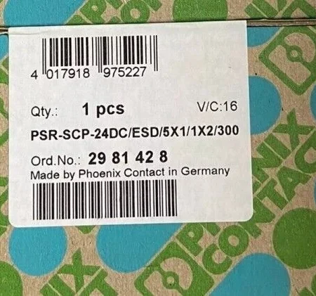 1PC NEW Phoenix Contact 2981428 Safety Relay 24V PSR-SCP-24DC/ESD/5X1/1X2/300
