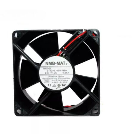 3112KL-05W-B60 DC 24V 0.28A 80*80*32mm 2-wire Cooling Fan Ball bearing