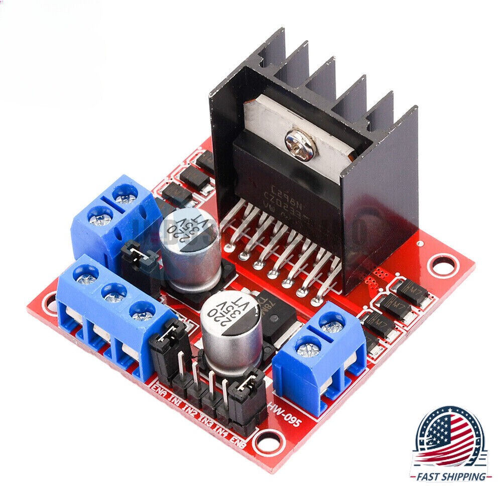 Dual H Bridge DC Stepper Motor Drive Controller Board Module L298N For Arduino