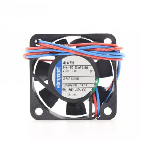 Ebmpapst 414FH Axial Cooling Fan DC 24V 0.9W 40*40*10mm 37mA 2-Wire Ball Bearing
