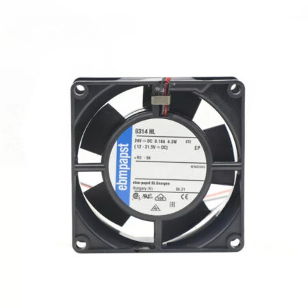 Ebmpapst 8314HL DC 24V 0.18A 4.3W 80*80*32mm 39.4CFM 2-Wire Axial Cooling Fan