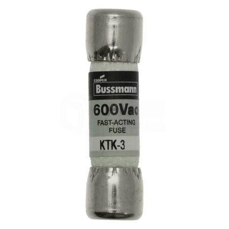 FOR BUSSMANN KTK-3 (3 AMP) 600Vac Fast-Acting Fuse