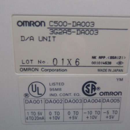 FOR OMRON C500-DA003 D/A Unit
