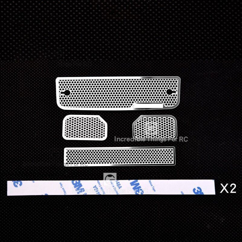 Metal Anti-skid Intake Grille Rearview Mirror for 1/10 Rc Crawler Car Traxx... - Image 3