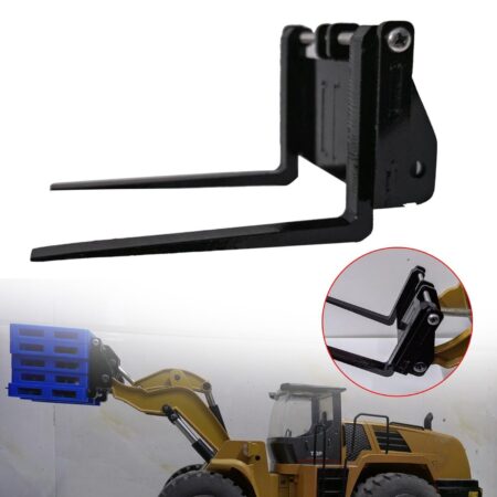 Metal Forklift Bucket Modified Pallet Fork For Huina 583 Loader Model Accessory