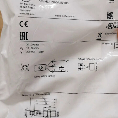 New IFM OGH700 Photoelectric Sensor