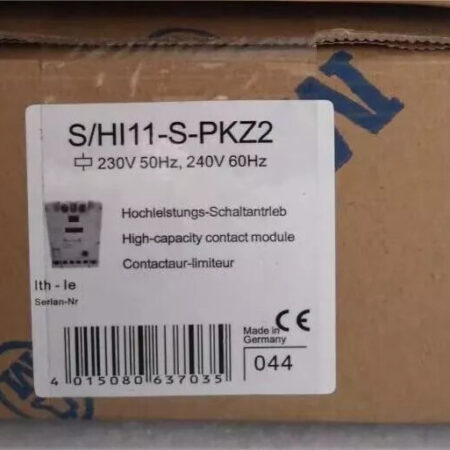 New In Box S/HI11-S-PKZ2 Moller/Eaton High-Capacity Contact Module