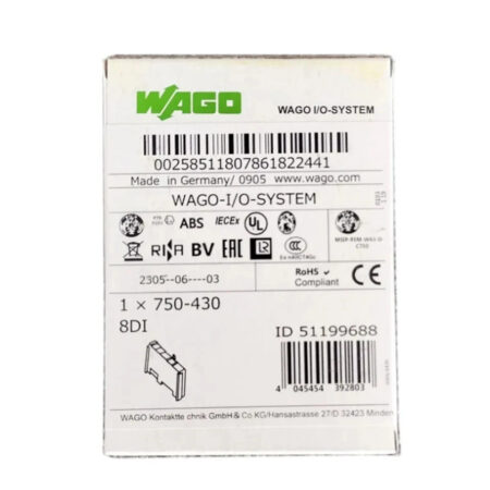 New WAGO 750-430 8-Channel Analog Input PLC Module 750430