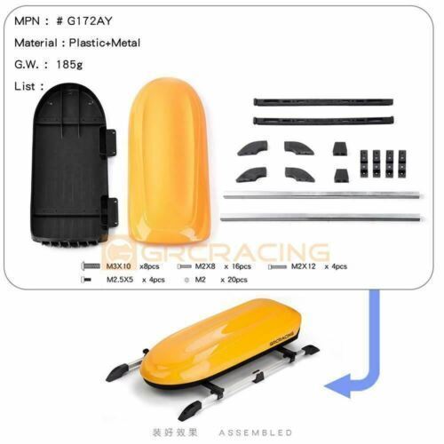 RC 1/101/8 Climbing Car Abs Roof Top Storage Box Cargo Carrier for Trx4 Trx6 G63 - Image 4