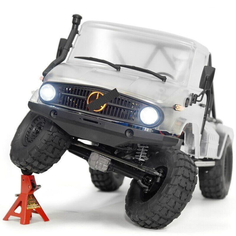 SCX10 II UMG10 4x4 Unimog Benz Truck Air Grill Front Face Turning Light Tail ... - Image 4