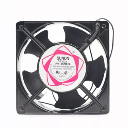 SUNON DP200A P/N 2123XBL 220~240V 0.14A 120*120*38MM 2 Wire Cabinet Cooling Fan