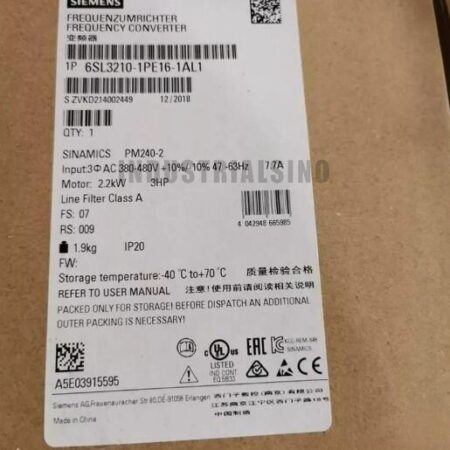 Siemens 6SL3210-1PE16-1AL1 Frequency Converter