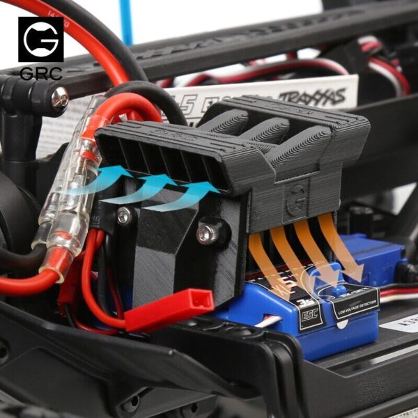 T4 ESC Cooling Fan Radiation Shield Radiator Support For 1/10 RC TRX4 - Image 5
